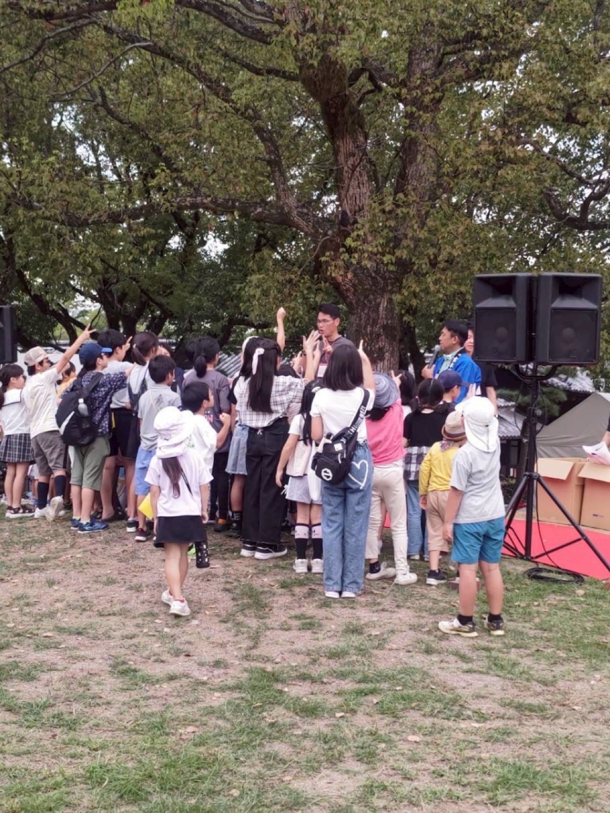 じゃんけん大会の大盛り上がり